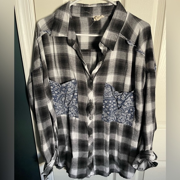 POL Oversized flannel - Picture 1 of 2